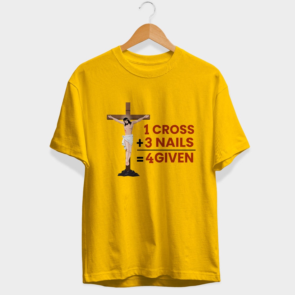 1 Cross 3 Nails 4 Given Sleeve T-Shirt