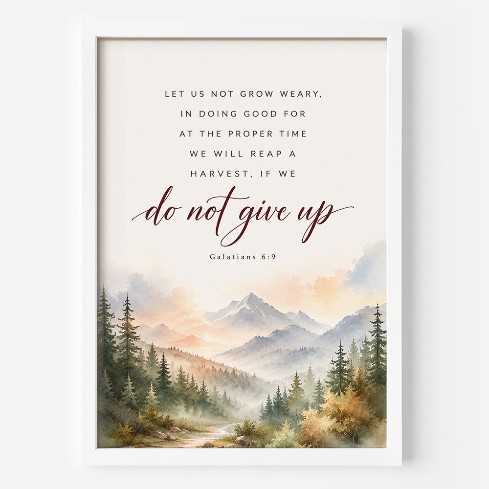 Do Not Give Up Framed Poster