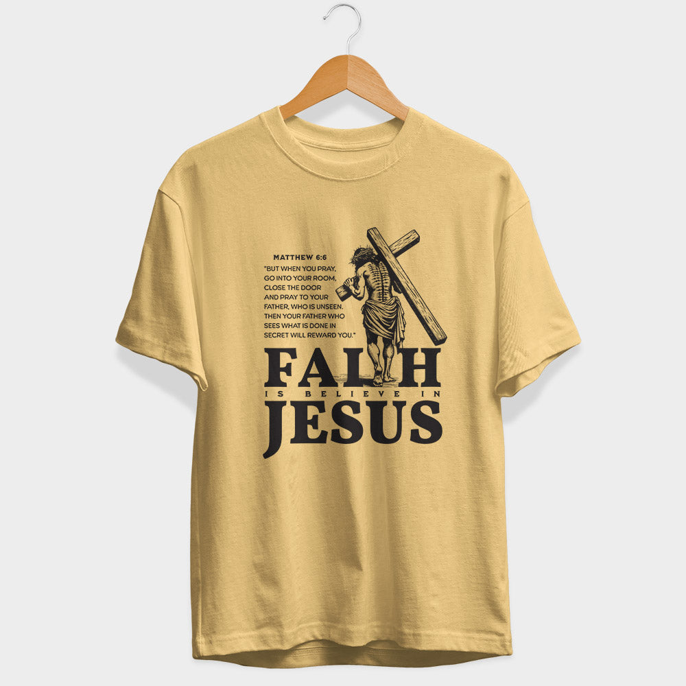 Faith Is Believe In Jesus Sleeve T-Shirt