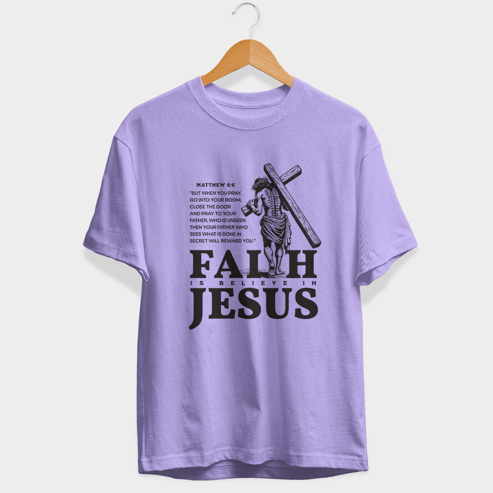 Faith Is Believe In Jesus Sleeve T-Shirt