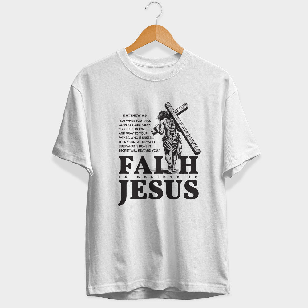 Faith Is Believe In Jesus Sleeve T-Shirt