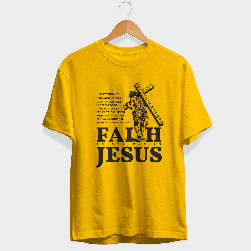 Faith Is Believe In Jesus Sleeve T-Shirt
