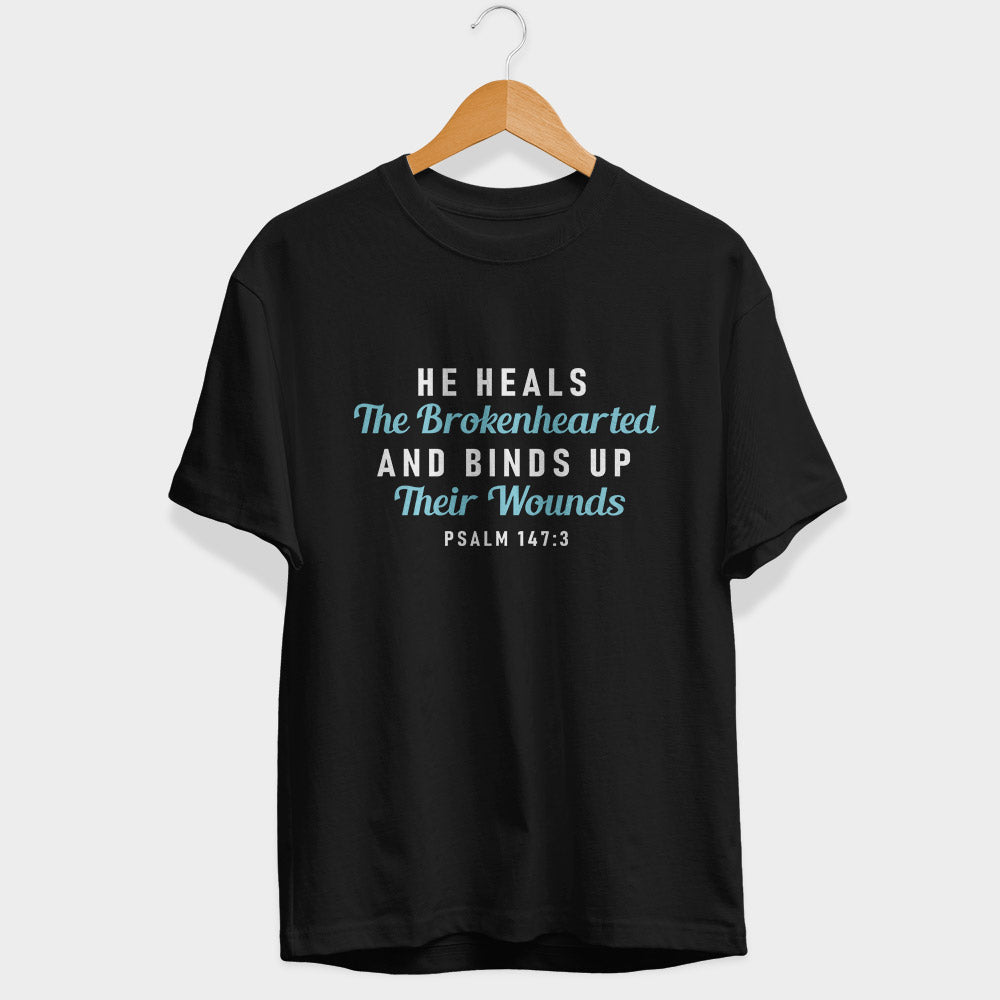 He Heals The Brokenhearted Half Sleeve T-Shirt