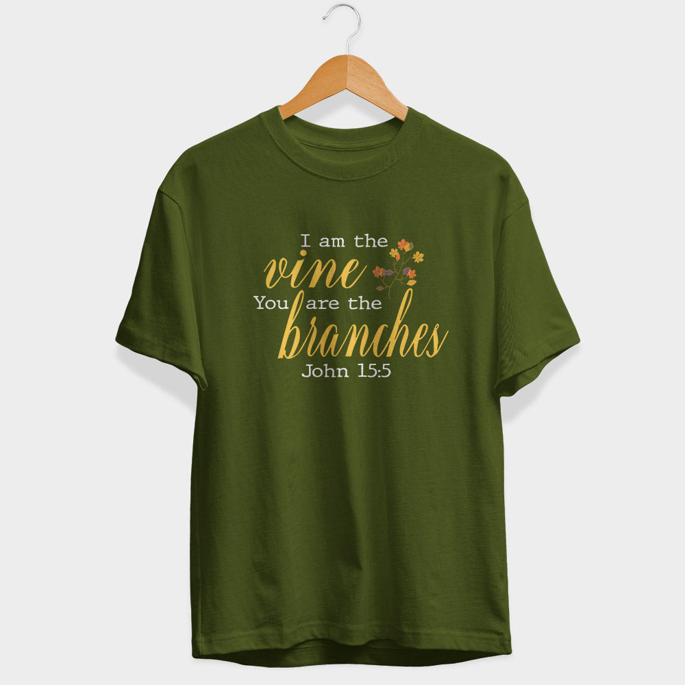 I Am The Vine Half Sleeve T-Shirt