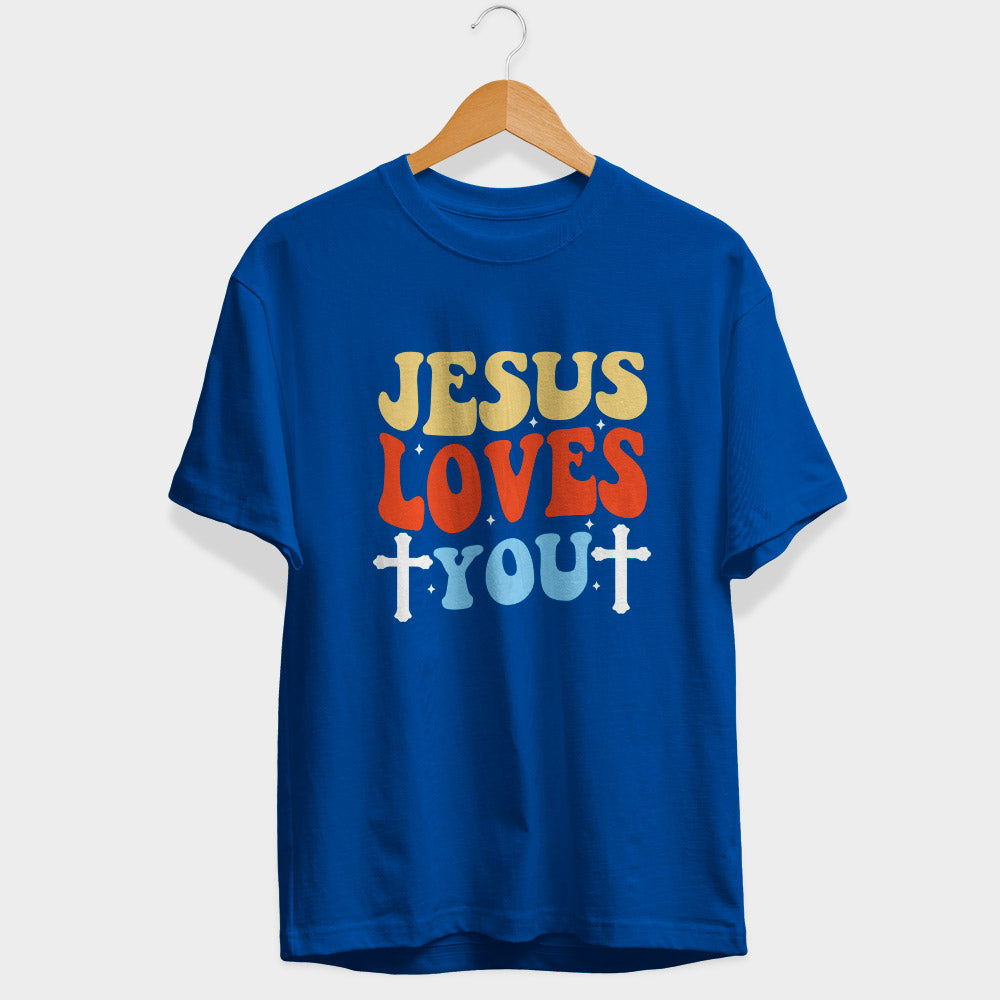 Jesus Loves You Half Sleeve T-Shirt