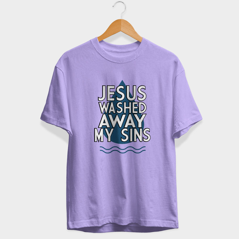 Jesus Washed Away My Sins Half Sleeve T-Shirt
