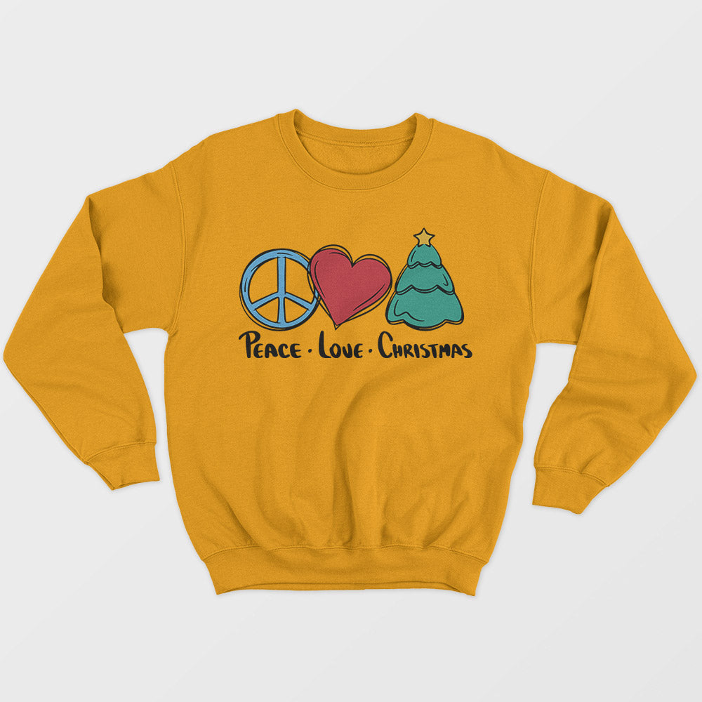 Peace Love Christmas Unisex Sweatshirt