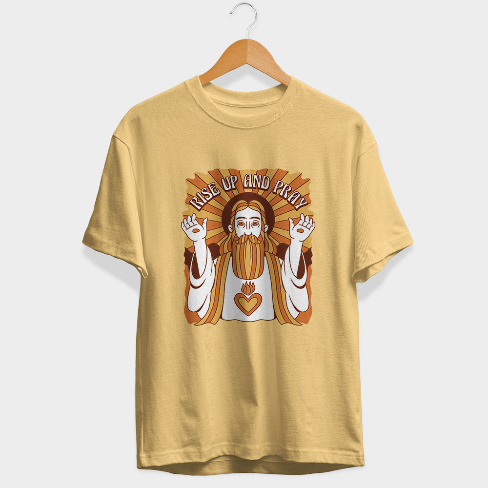 Rise Up And Pray Half Sleeve T-Shirt