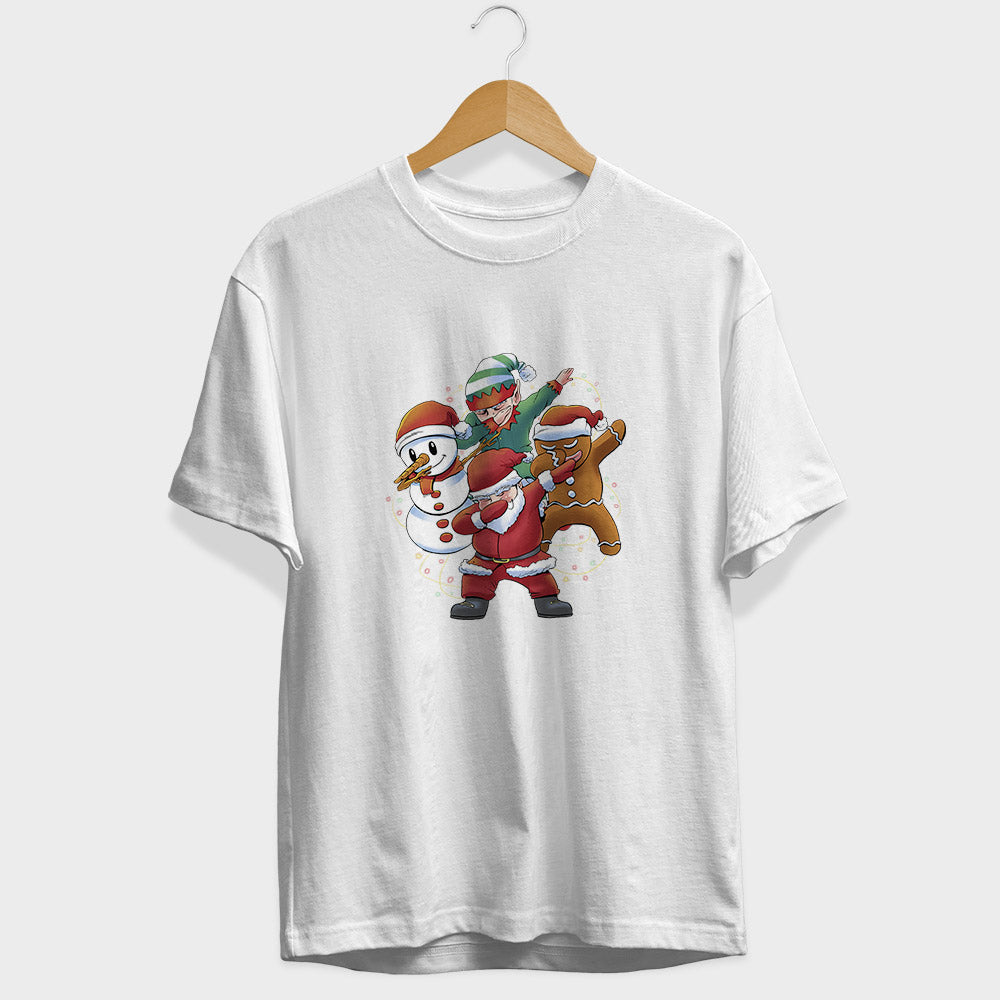Santa And Friends Half Sleeve T-Shirt