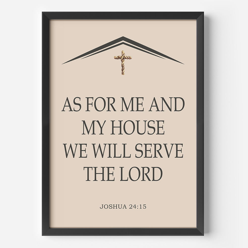We Will Serve The Lord Framed Poster