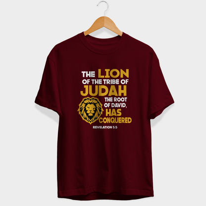 Lion Of Judah Half Sleeve T-Shirt