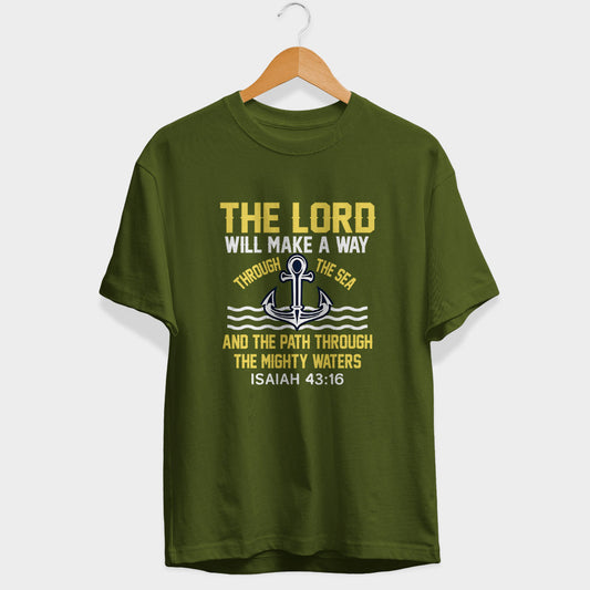 The Lord Will Make Way Half Sleeve T-Shirt