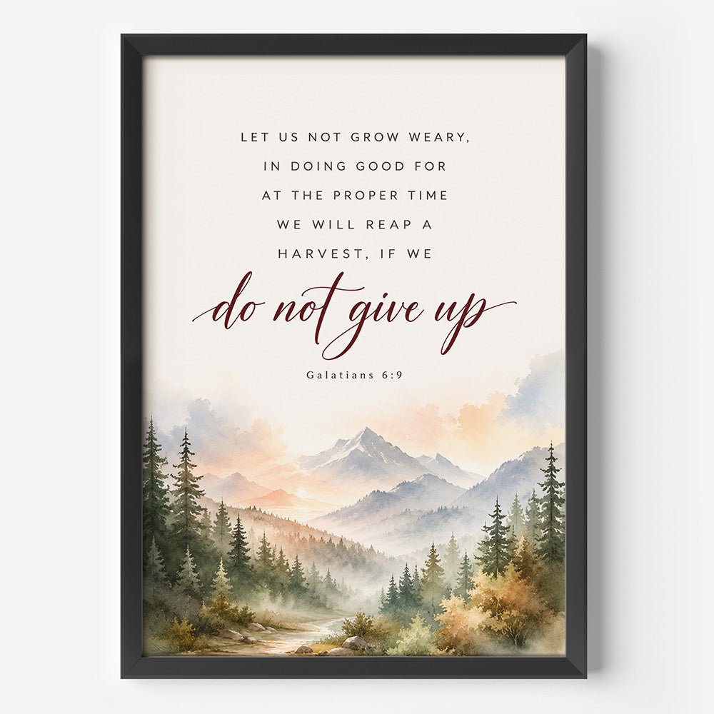 Do Not Give Up Framed Poster