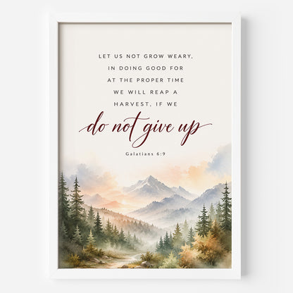 Do Not Give Up Framed Poster