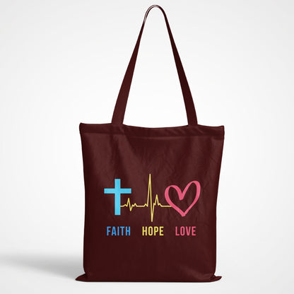 Faith Hope Love Tote Bag