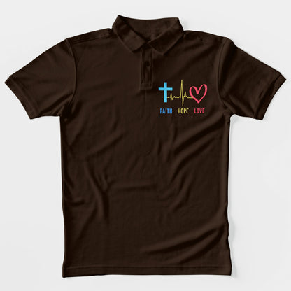 Faith Hope Love Polo T-Shirt