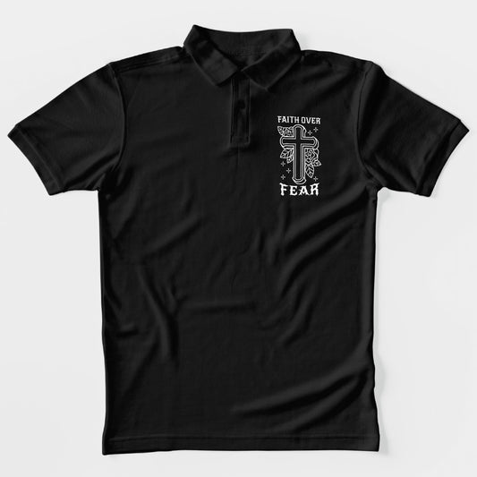 Faith Over Fear Polo T-Shirt