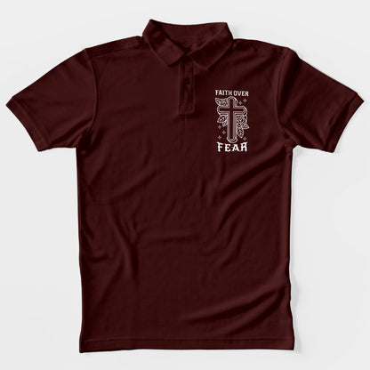 Faith Over Fear Polo T-Shirt