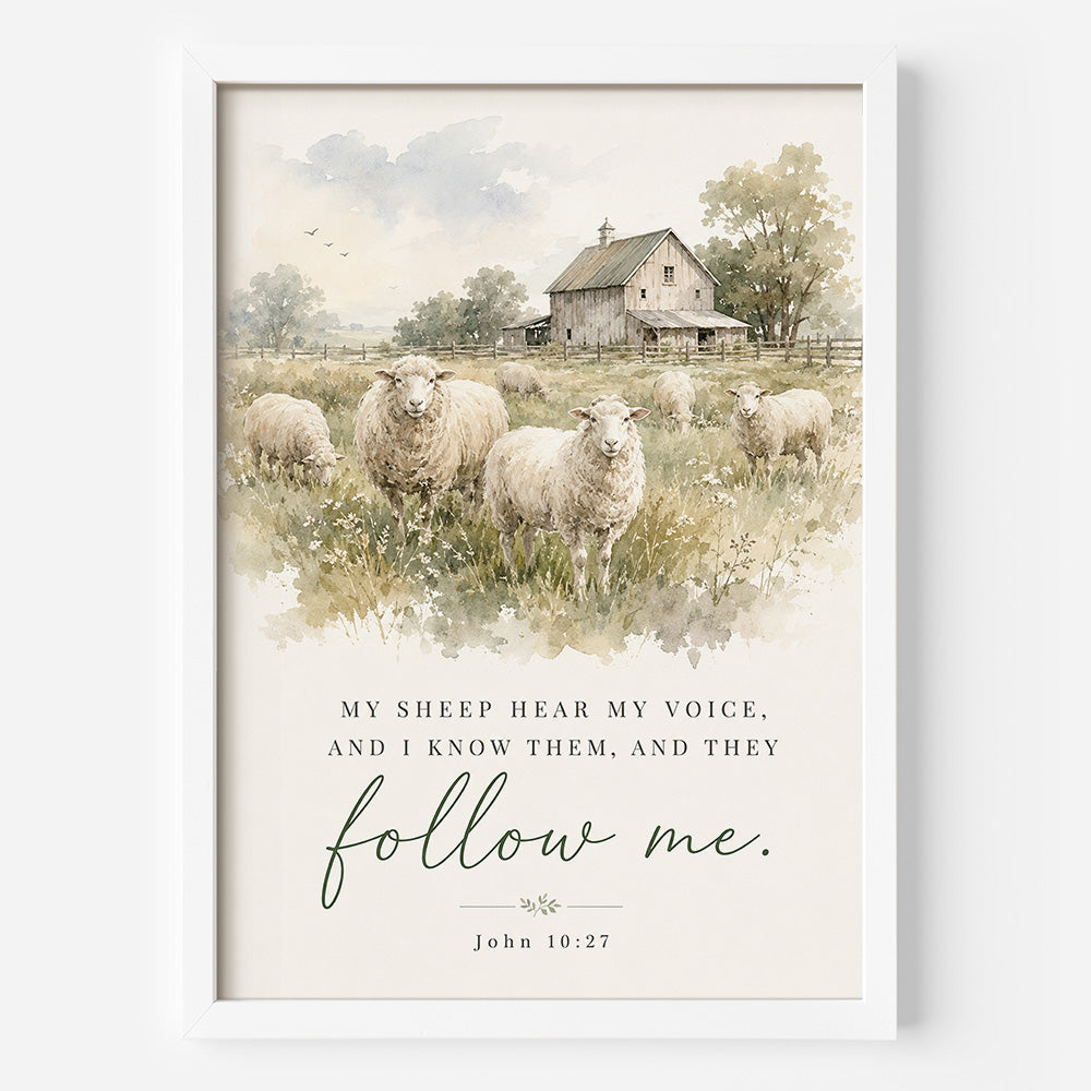 Follow Me Framed Poster