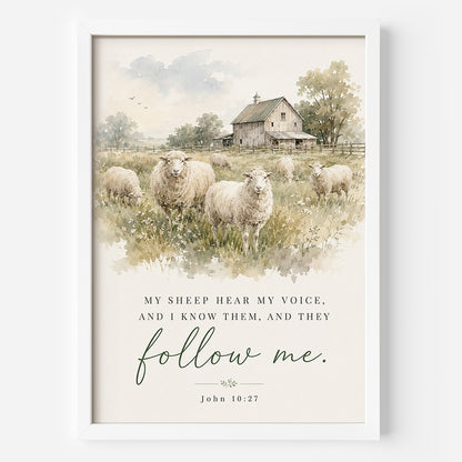 Follow Me Framed Poster