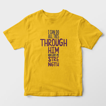 Gives Me Strength Kids T-Shirt