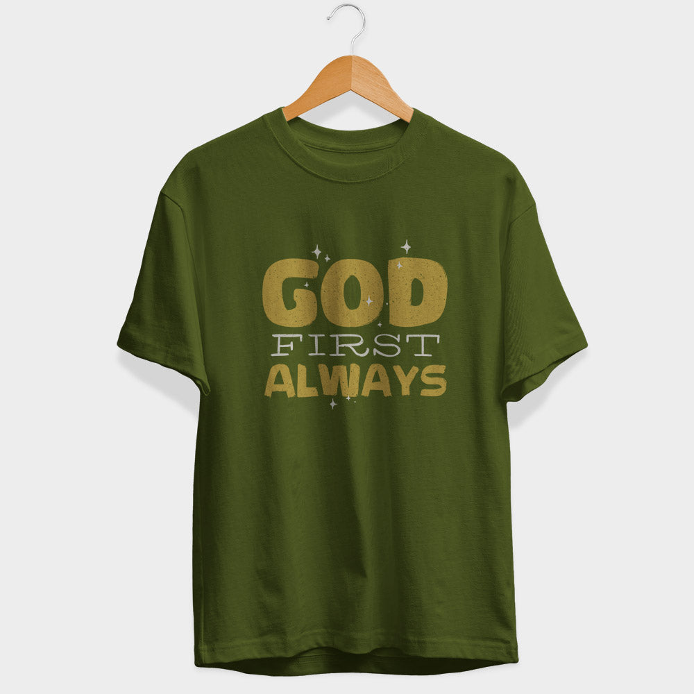 God First Always Half Sleeve T-Shirt