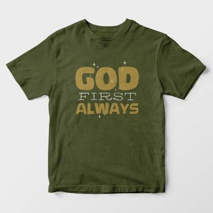 God First Always Kids T-Shirt