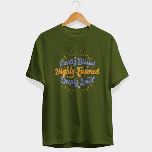 Greatly Blessed Half Sleeve T-Shirt