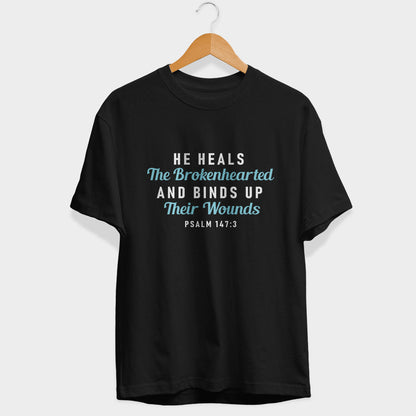 He Heals The Brokenhearted Half Sleeve T-Shirt