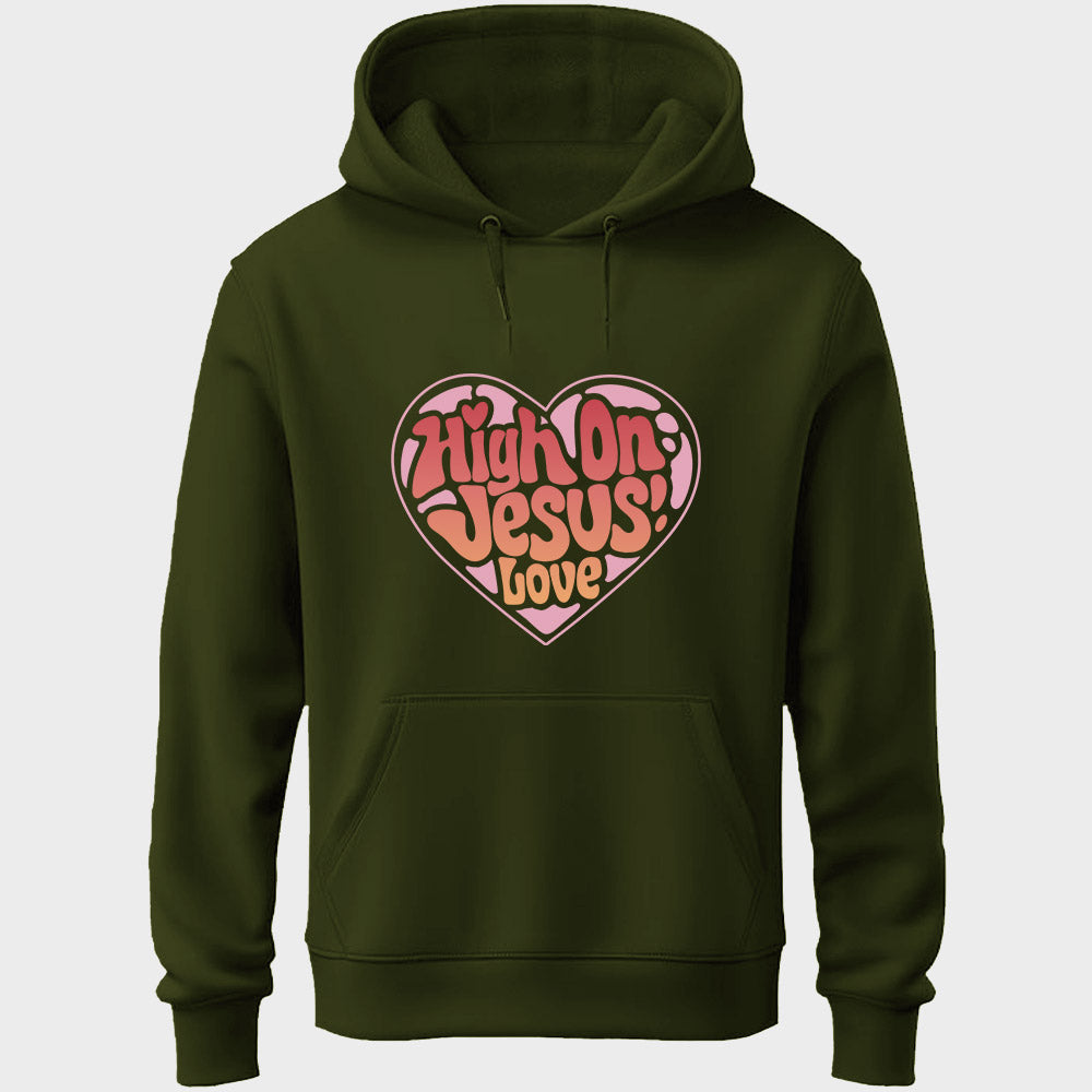 High On Jesus Love Unisex Hoodie