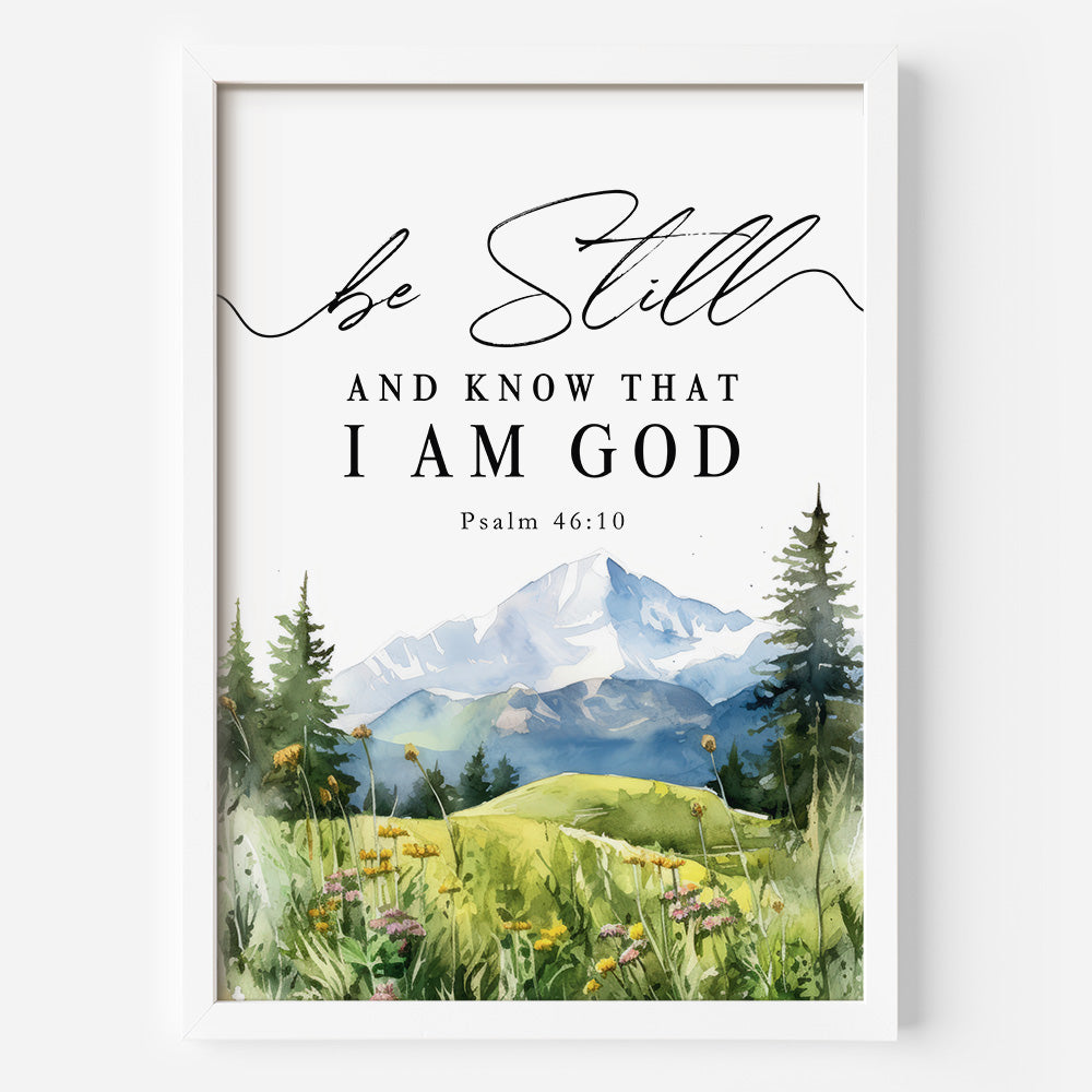I Am God Framed Poster