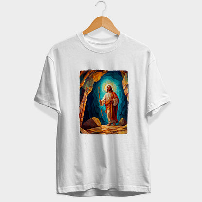 Jesus Portrait Half Sleeve T-Shirt