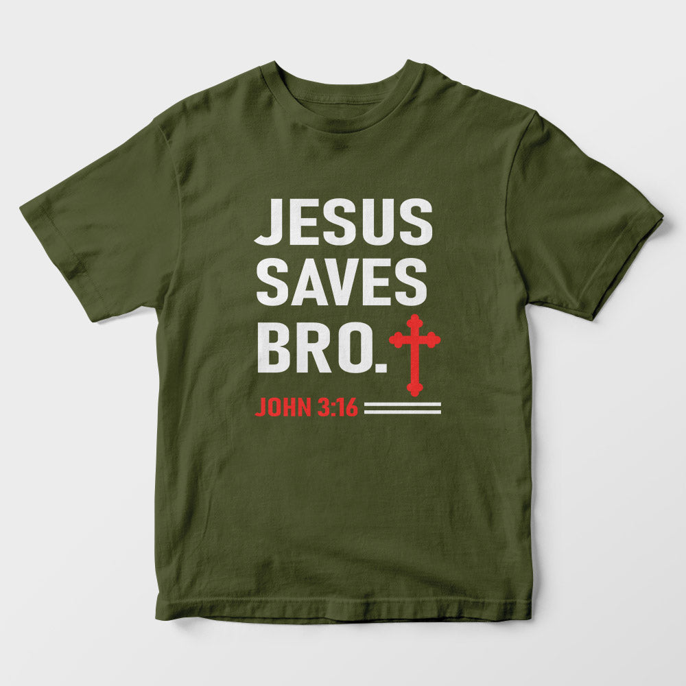 Jesus Saves Bro Kids T-Shirt