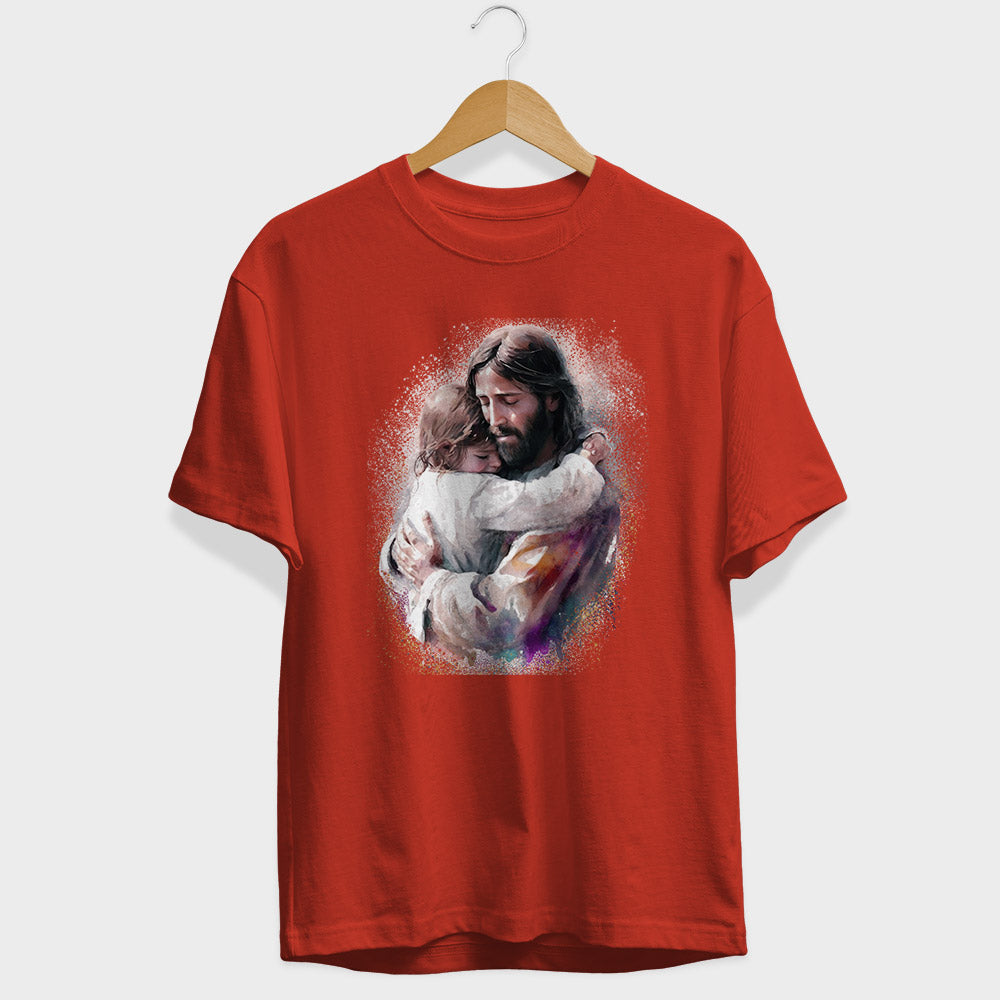 Jesus & Child Half Sleeve T-Shirt