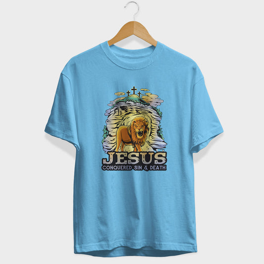 Jesus Conquered Half Sleeve T-Shirt