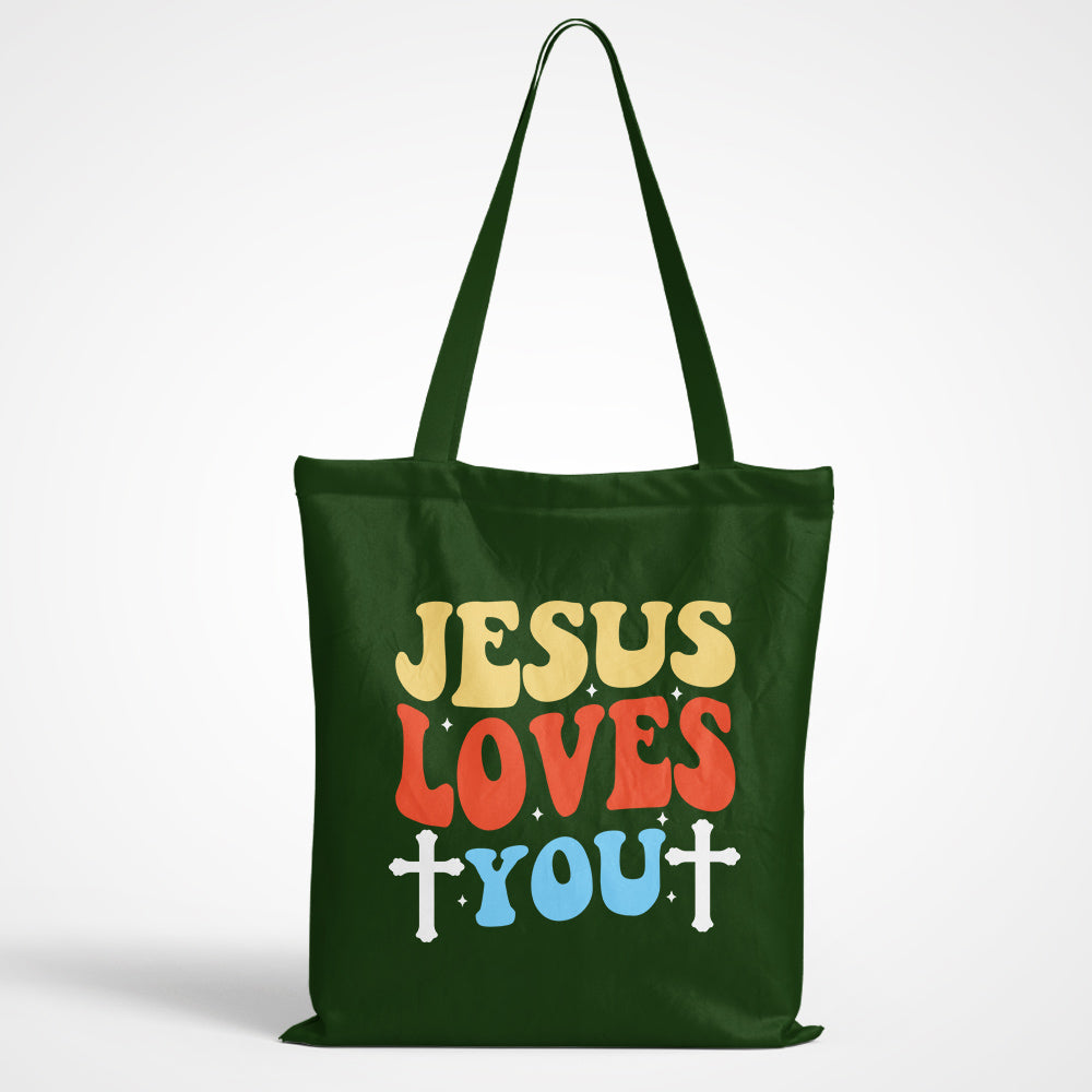 Jesus Loves You Tote Bag