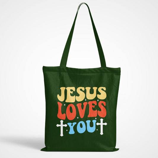 Jesus Loves You Tote Bag