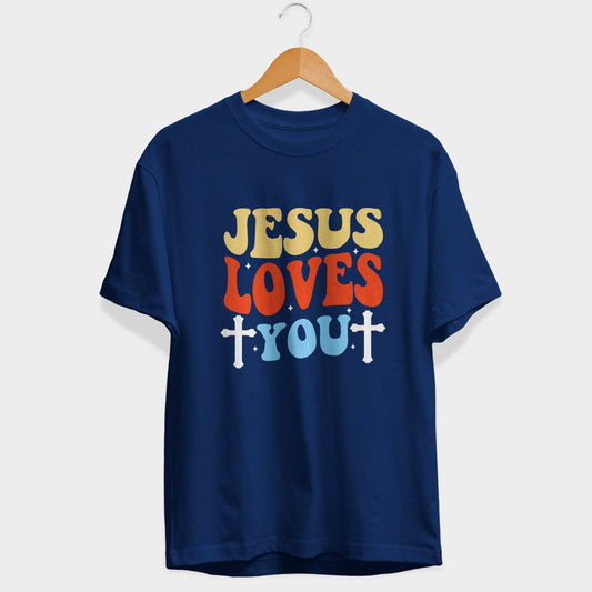Jesus Loves You Half Sleeve T-Shirt