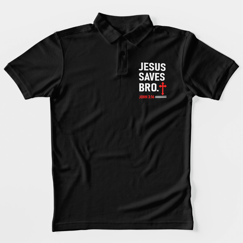 Jesus Saves Bro Polo T-Shirt