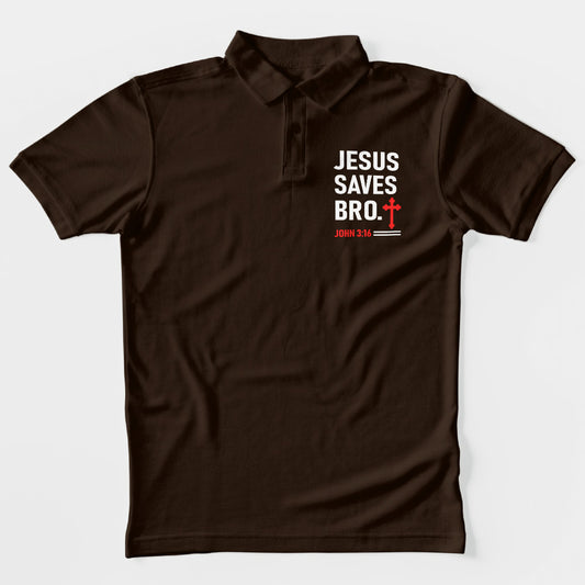 Jesus Saves Bro Polo T-Shirt