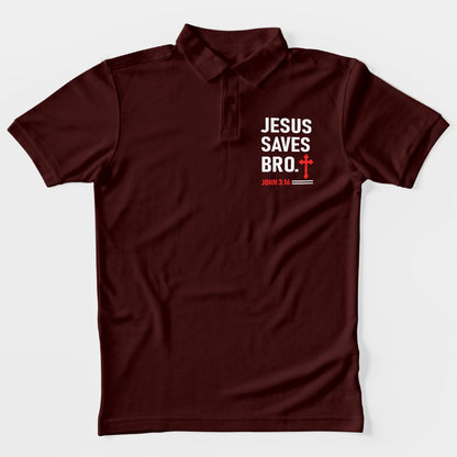 Jesus Saves Bro Polo T-Shirt