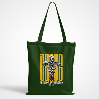 Jesus The Light Of The World Tote Bag