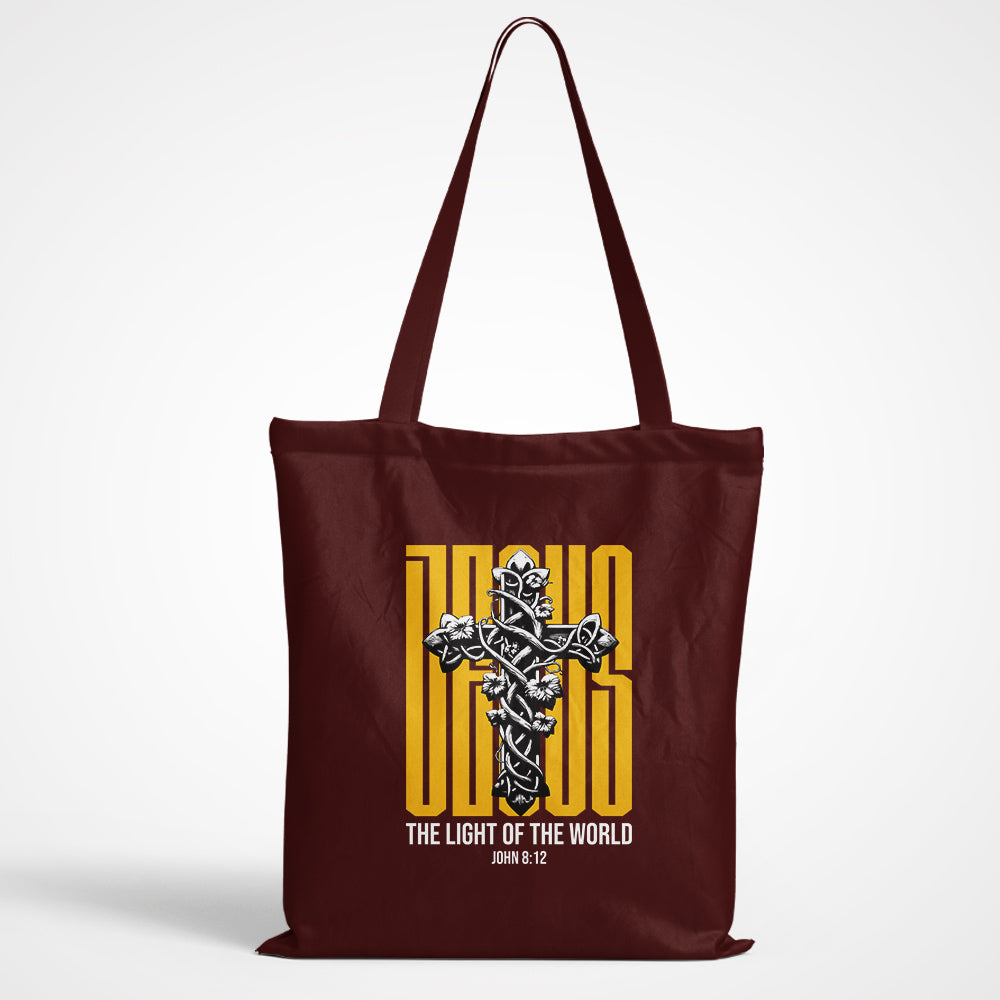 Jesus The Light Of The World Tote Bag