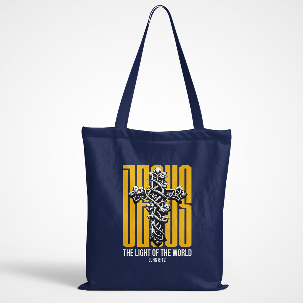 Jesus The Light Of The World Tote Bag