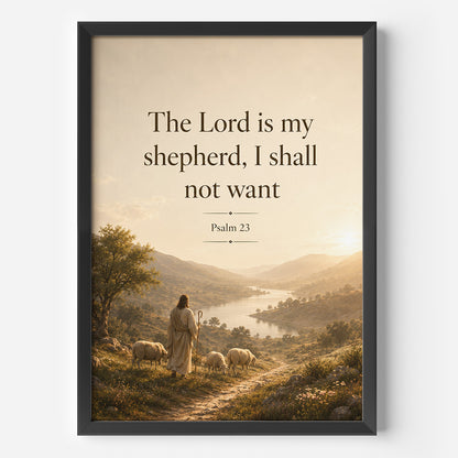 Lord Is My Shepherd Framed Poster