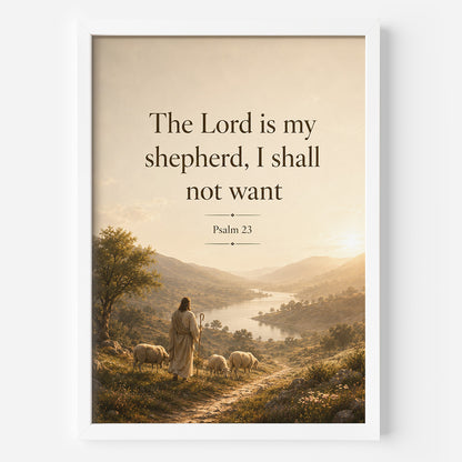 Lord Is My Shepherd Framed Poster