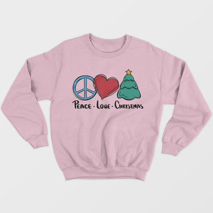 Peace Love Christmas Unisex Sweatshirt