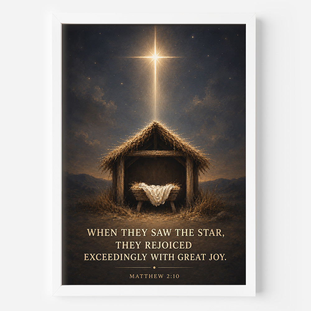 Saw The Star Framed Poster