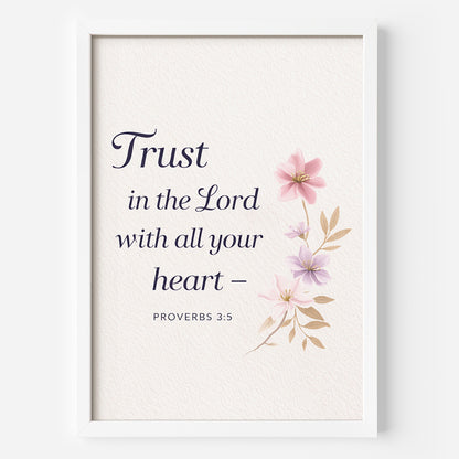 Trust In Lord Framed Poster
