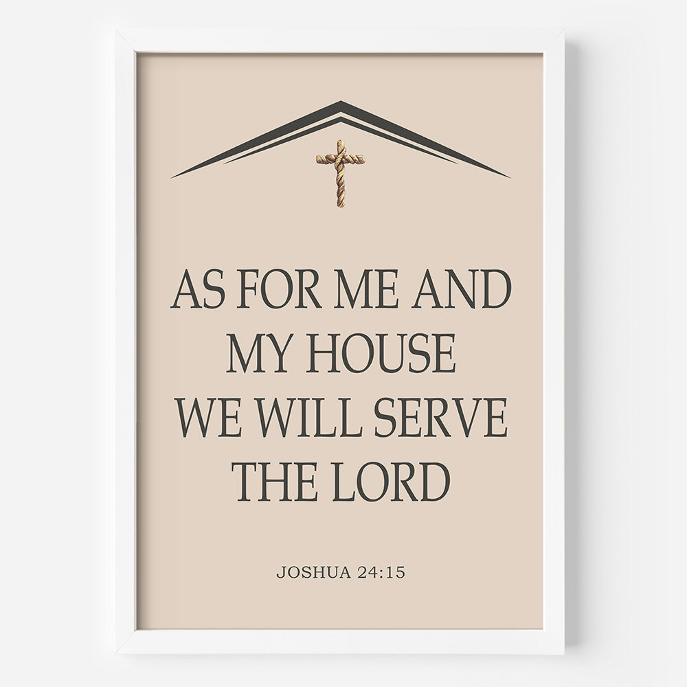 We Will Serve The Lord Framed Poster